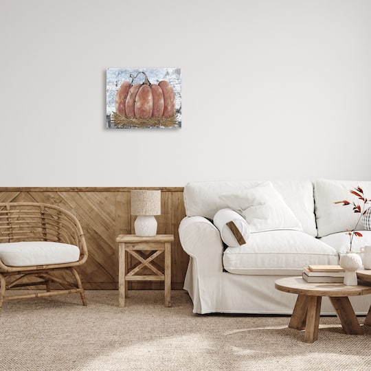 Stupell Industries Abstract Pumpkin Collage Canvas Wall Art
